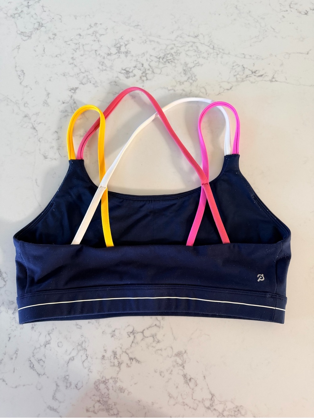 Peloton Navy Sports Bra, Medium - Picture 2 of 3